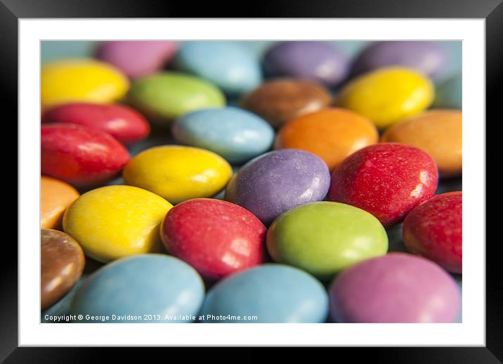 Colourfully Sweet Framed Mounted Print by George Davidson