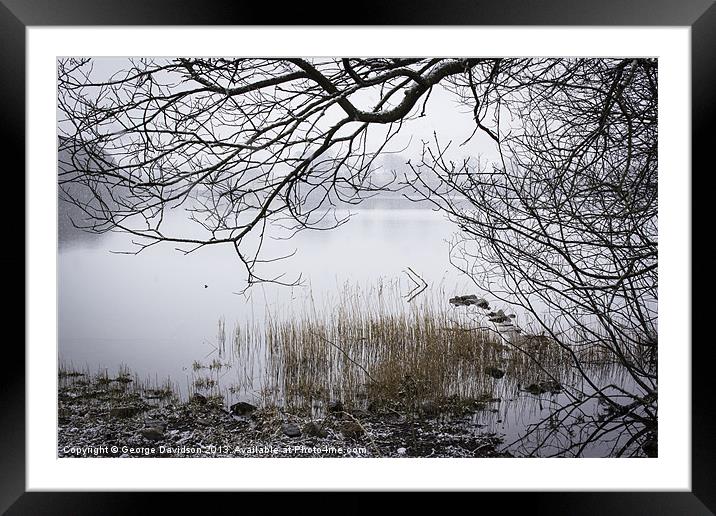 Ullswater Snow Framed Mounted Print by George Davidson