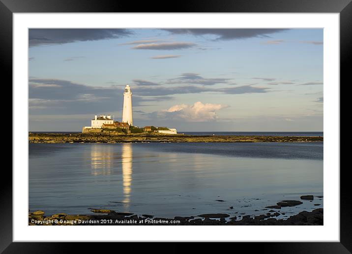 Lighthouse Framed Mounted Print by George Davidson