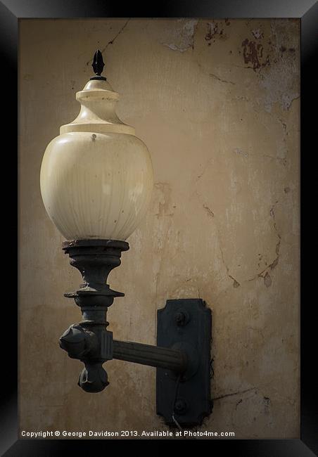 Lamp Framed Print by George Davidson