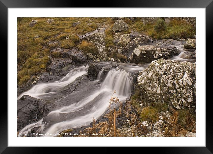 Go With the Flow Framed Mounted Print by George Davidson