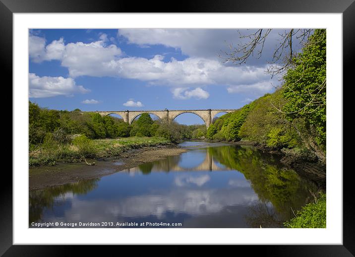Bridge on the Weir Framed Mounted Print by George Davidson