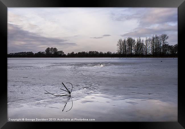 Frozen Waters Framed Print by George Davidson