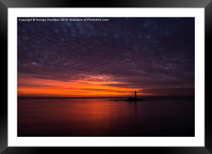 The Colours of Morning Framed Mounted Print by George Davidson