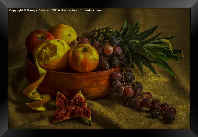 Fruitful Framed Print by George Davidson