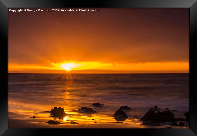 Good Morning Sunshine Framed Print by George Davidson