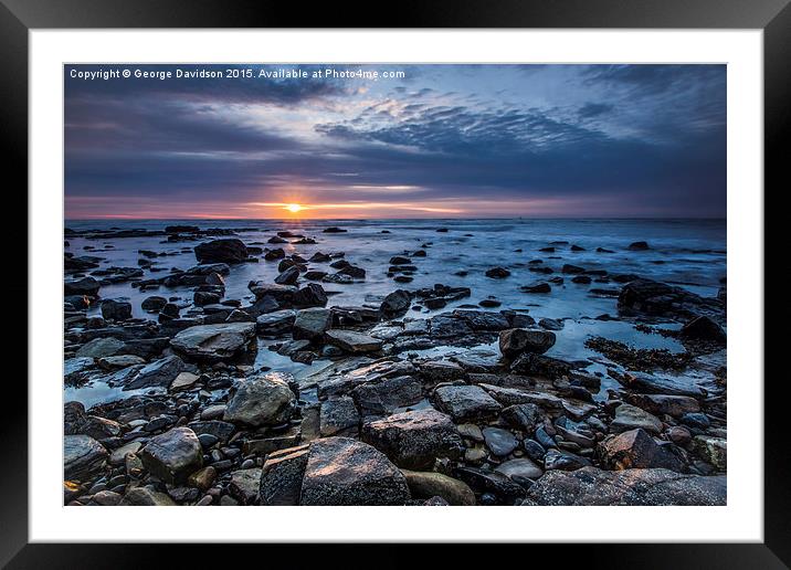 Rocky Framed Mounted Print by George Davidson