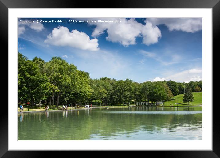 A Walk in the Park Framed Mounted Print by George Davidson