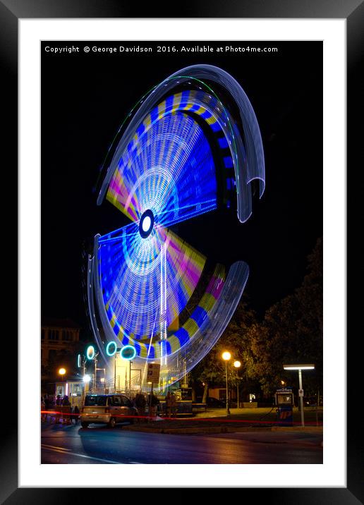 A Fairground Attraction Framed Mounted Print by George Davidson
