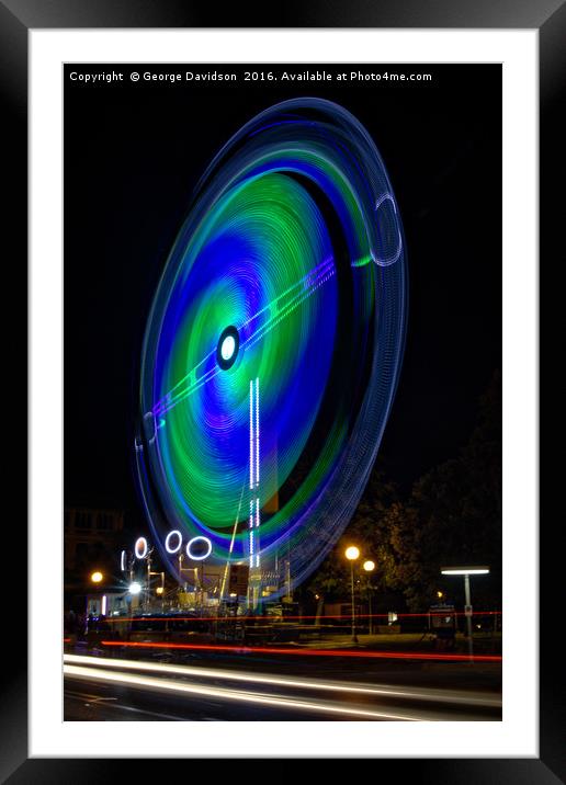 A Fair Light Show Framed Mounted Print by George Davidson