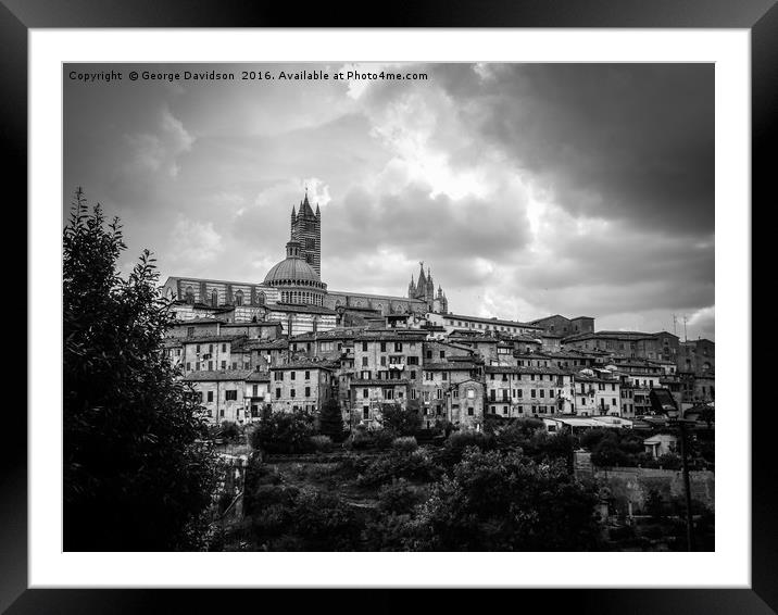 Siena 01 Framed Mounted Print by George Davidson