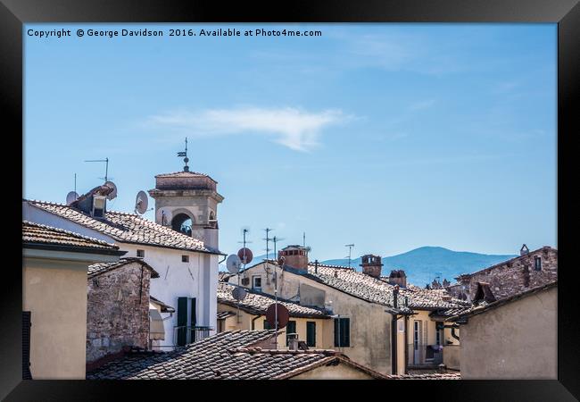 In Lucca Framed Print by George Davidson