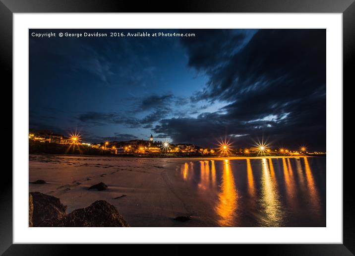 Lanzarote Nights 02 Framed Mounted Print by George Davidson