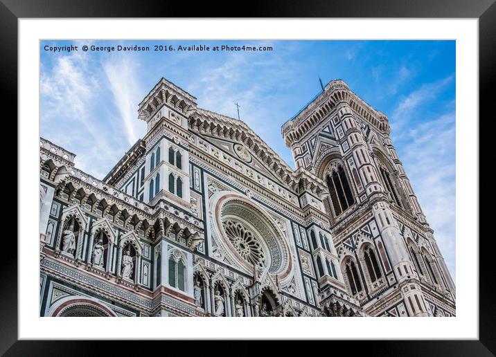 Santa Maria del Fiore 03 Framed Mounted Print by George Davidson