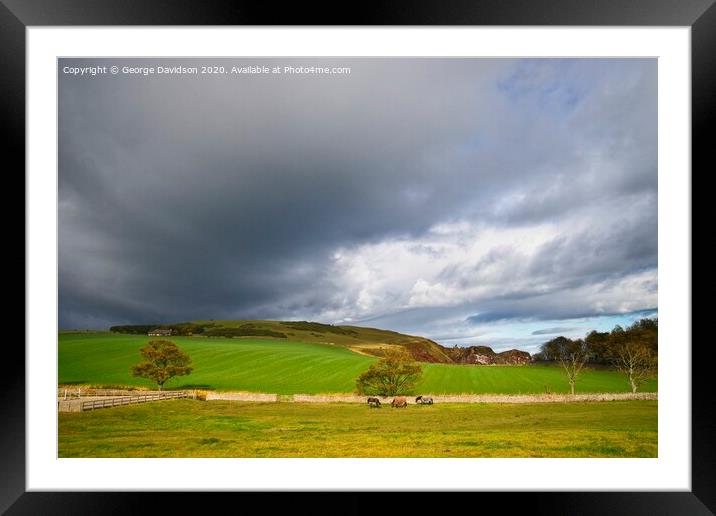A Break in the Cloud Framed Mounted Print by George Davidson