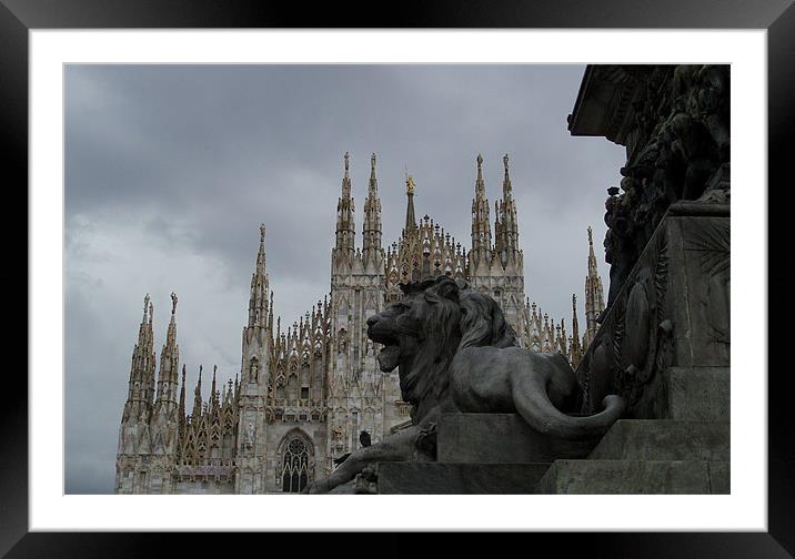 Milan Duomo Framed Mounted Print by Lee Silva
