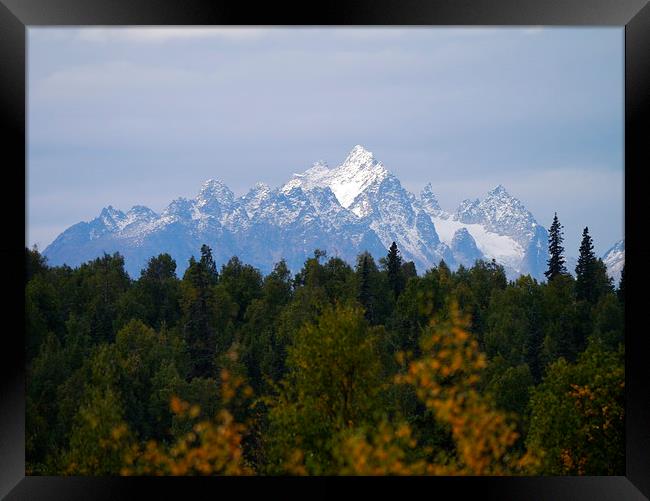 Mountains Framed Print by sharon bennett