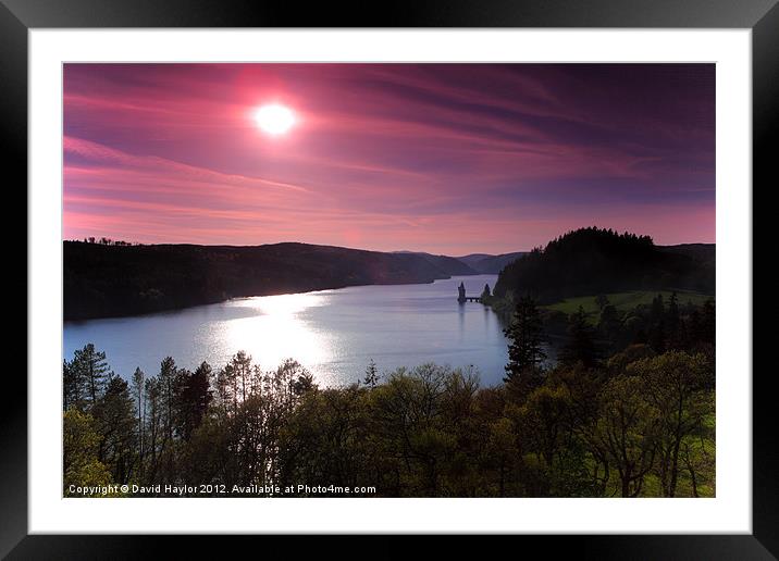 Lake Vyrnwy from the Hotel Framed Mounted Print by David Haylor