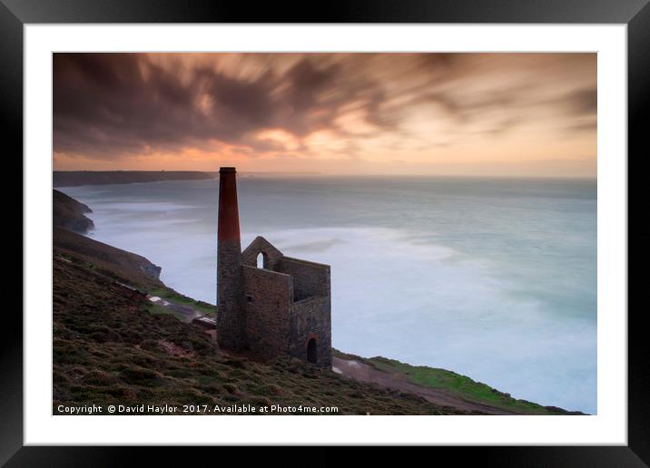 Wheal Coates Tin Mine Framed Mounted Print by David Haylor