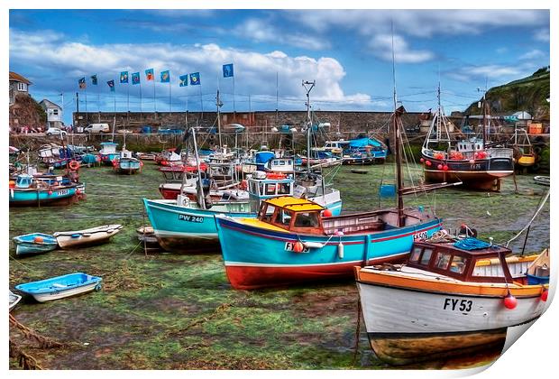 Serene Mevagissey Harbour Print by Jonathan Pankhurst