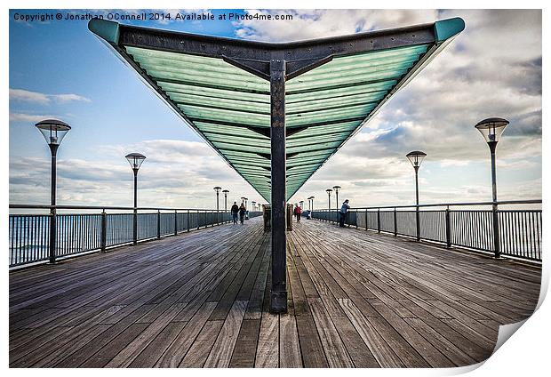 Boscombe Pier Bournemouth Print by Jonathan OConnell