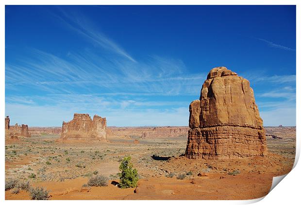 Arches National Park, Utah Print by Claudio Del Luongo
