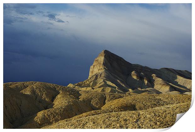 Near Zabriskie Point, Death Valley Print by Claudio Del Luongo