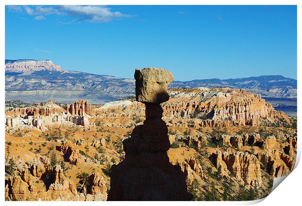 Thors Hammer, Bryce Canyon, Utah Print by Claudio Del Luongo