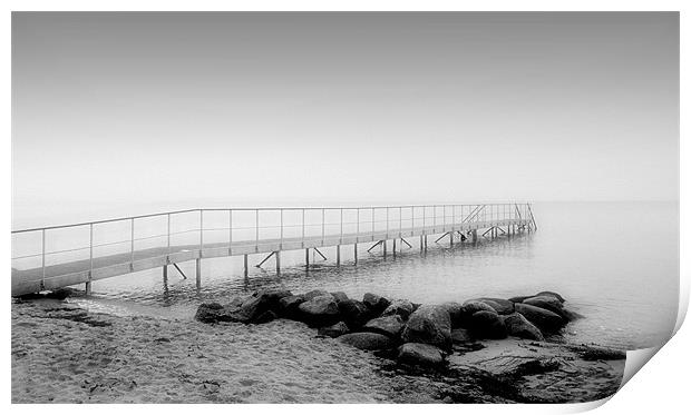 Swimming Platform Denmark Print by Sophie Martin-Castex