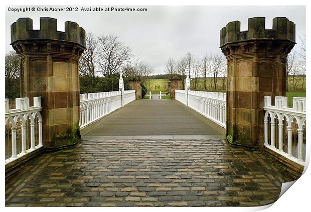 Tournament Bridge Print by Chris Archer