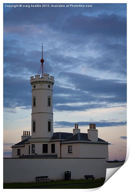 Arbroath Signal Tower Print by craig beattie