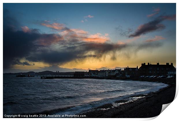 Broughty Ferry Harbour Print by craig beattie