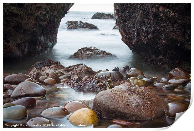 Shiny Pebbles Print by craig beattie