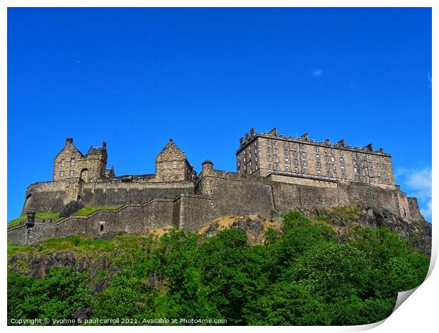 Edinburgh Castle Print by yvonne & paul carroll