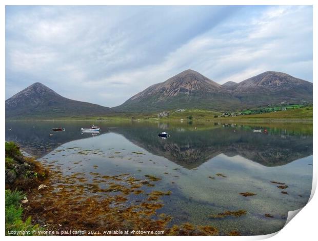 Loch Slapin, Elgol, Isle of Skye Print by yvonne & paul carroll
