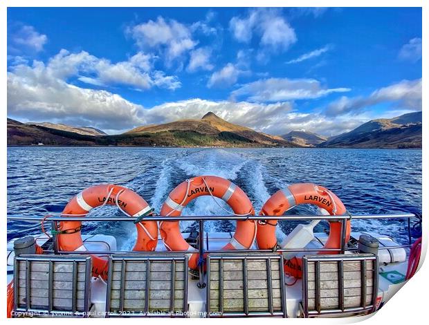 The Majestic Mountains of Knoydart Print by yvonne & paul carroll