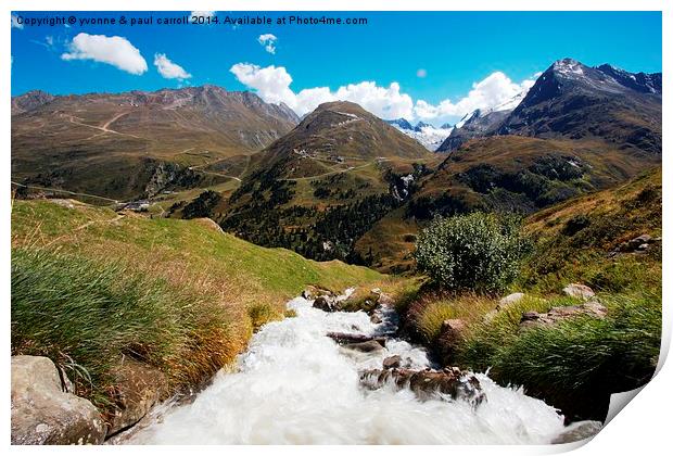 Austrian Tyrol Hike Print by yvonne & paul carroll