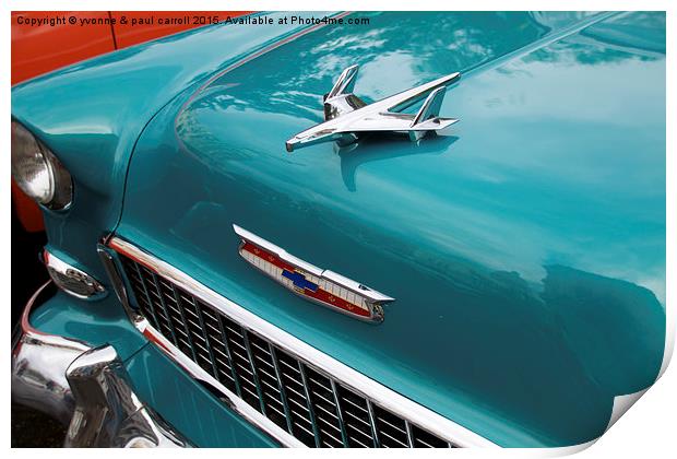  1955 Chevrolet Bel Air Print by yvonne & paul carroll