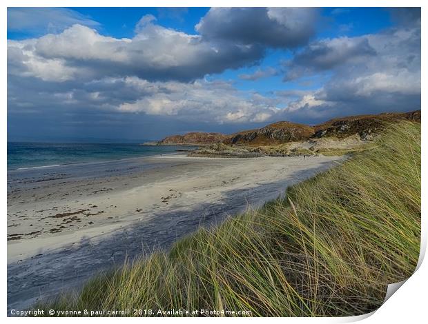The Secret Beach, Morar, Scotland Print by yvonne & paul carroll