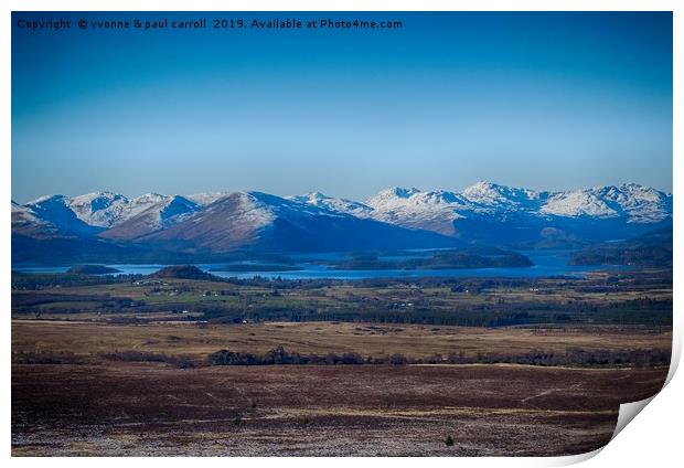 Loch Lomond from the "Whangie" Print by yvonne & paul carroll