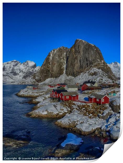Hamnoy, Lofoten Islands, Norway Print by yvonne & paul carroll