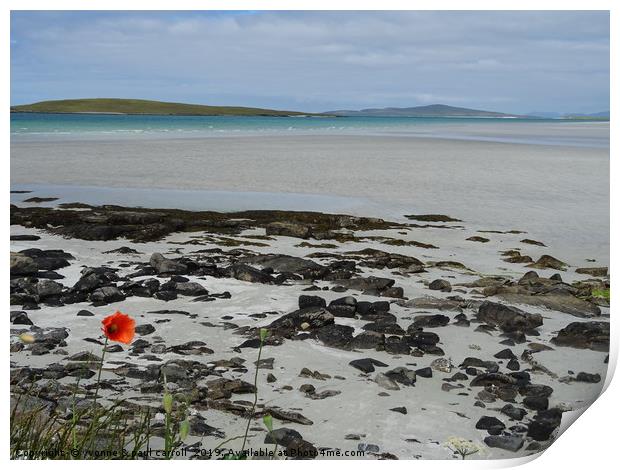 Clachan Sands North Uist at low tide Print by yvonne & paul carroll