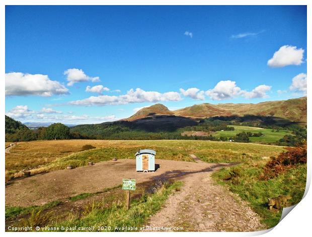 West Highland Way near Milngavie Print by yvonne & paul carroll
