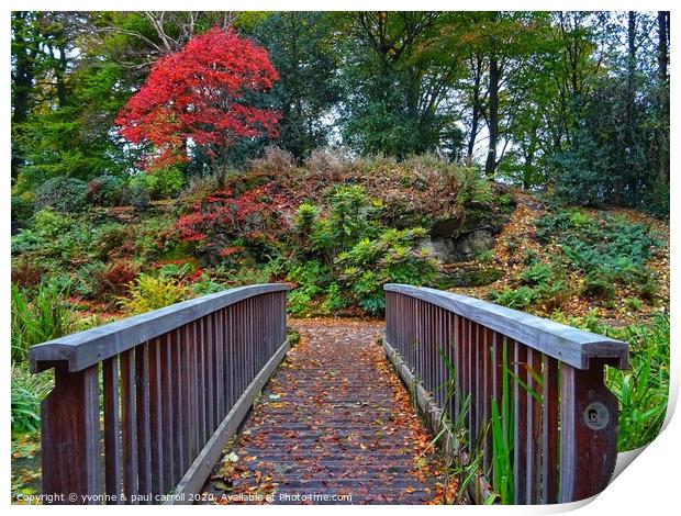 Victoria Park in autumn Print by yvonne & paul carroll