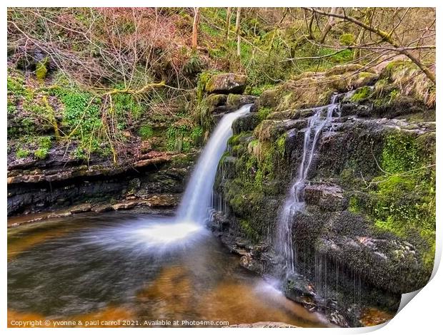 Campsie Glen waterfall  Print by yvonne & paul carroll