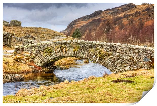 Watendlath Packhorse Bridge Print by Susan Leonard