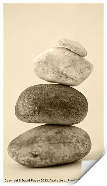 Stones Print by David Pacey
