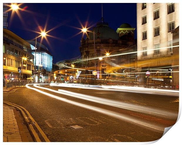 LIGHT TRAILS Print by David Pacey