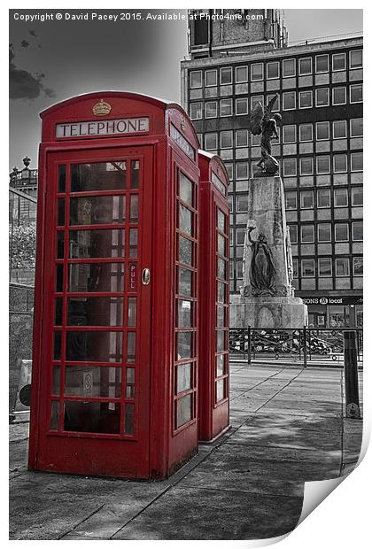  Phonebox Print by David Pacey