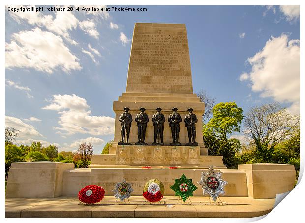 Guards Division Memorial Print by Phil Robinson